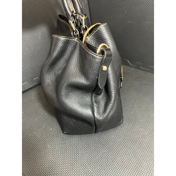 Dooney & Bourke Handbag Large Pebbled BARLOW Black Leather Purse Travel - Picture 2 of 15